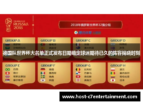 德国队世界杯大名单正式发布日期确定球迷期待已久的阵容揭晓时刻 德国队世界杯大名单正式发布日期确定球迷期待已久的阵容揭晓时刻